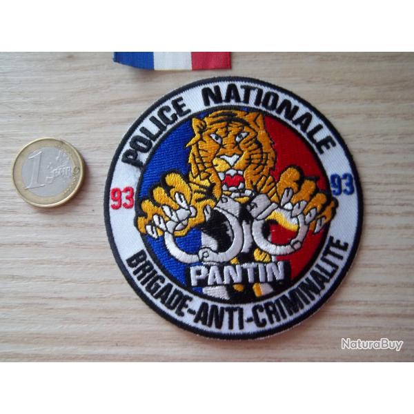 �cusson patch Police Nationale BAC Pantin Seine-Saint-Denis