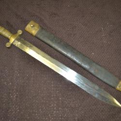 glaive de cantini&egrave;re mod&egrave;le 1831 troupes napol&eacute;onienne guerre Crim&eacute;e