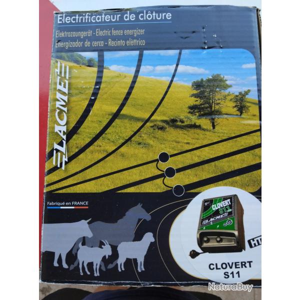 �lectrificateur de cloture  LACME Clovert S11 hte alimentation secteur 220v haute puissance  TBE