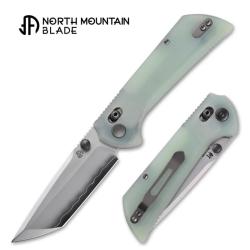 Couteau North Mountain Blade Chop Lame Acier SLD-Magic Manche G10 Jade Crossbar Lock NMB2532JD
