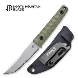 Couteau Fixe North Mountain Blade Chop Mini Lame Acier SLD-MAGIC Manche G10 Vert NMB2416GR