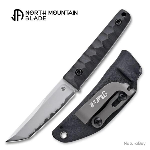 Couteau Fixe North Mountain Blade Chop Mini Lame Acier SLD-MAGIC Manche Carbone NMB2416CF