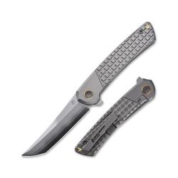 Couteau North Mountain Blade Zero Lame Acier SLD-Magic Manche Titane Grille Framelock NMB2507GRID