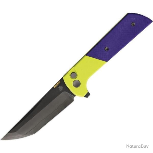 Couteau North Mountain Blade Chop 2 Lame Acier SLD-Magic Manche G10 Button Lock NMB2407PRGRD