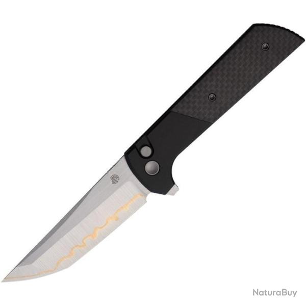 Couteau North Mountain Blade Chop 2 Lame Acier SLD-Magic Manche Carbone Button Lock NMB2407CF5