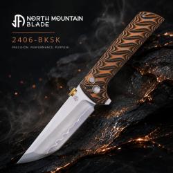 Couteau North Mountain Blade Chop2 Lame Acier SLD-Magic Manche G10 Button Lock NMB2406BKSK