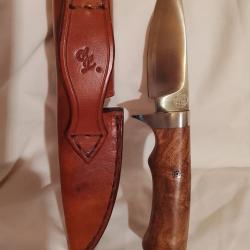 Couteau droit artisanal Thierry Chevron : un bijou !