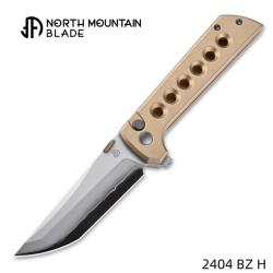 Couteau North Mountain Blade Chop 2 Lame Acier SLD-Magic Manche Aluminium Button Lock NMB2404BZH