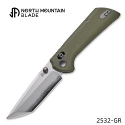 Couteau Pliant North Mountain Blade Chop Lame Acier SLD-Magic Manche G10 Crossbar Lock NMB2532GR