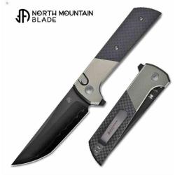 Couteau North Mountain Blade Chop 2 Lame Tanto Acier SLD-Magic Manche Grey Carbon Fiber NMB2407GRCFD