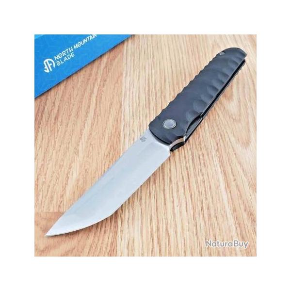 Couteau North Mountain Blade Kick Stop Chop Plus Tanto Lame Acier SLD-Magic Hitachi Manche G10