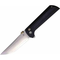 Couteau North Mountain Blade Lame TANTO Acier SLD-Magic San Mai Manche G10 Black Button Lock