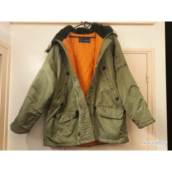 Parka type jacket G -1 US NAVY RIFLE LIMITED SPEC 7624 ( AER ) taille XL couleur KAKI