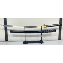 NOUVEAU KATANA NOIR MARU V&Eacute;RITABLE SABRE FORG&Eacute; A LA MAIN EN ACIER 1095 LAME  AIGUIS&Eacute;E 599