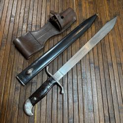SUPERBE GLAIVE ARGENTIN MOD&Egrave;LE 1909 FABRICATION WEYERSBERG KIRSCHAUM & CO SOLINGEN WW1 COMPLET