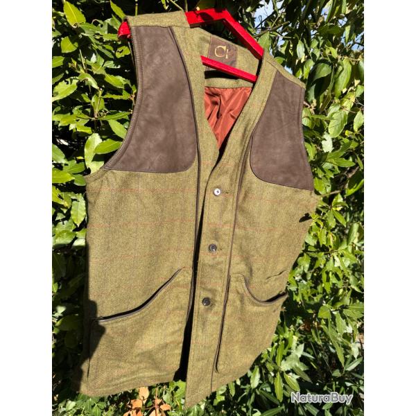 GILET DE CHASSE tweed Club Interchasse