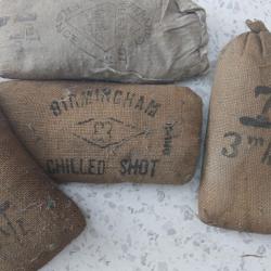 plomb chasse en sac tole de jute