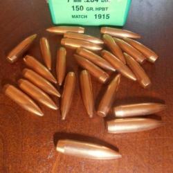 50 ogives Sierra 150 gr HPBT - 284 - 7.08 rem , 7x64, 280 rem, 284 w, 7 rem mag.......