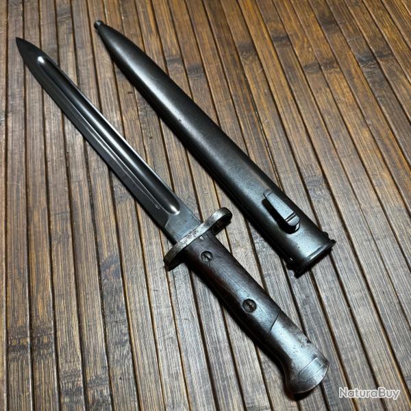 Ba�onnette Mauser Yougoslave M1924 � Lame Simson & Co Suhl � Bronzage 100%