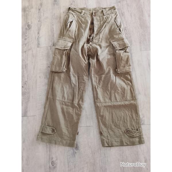 Deux pantalons treillis nos  modele 47 indo algerie