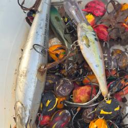 Lot de leurres pour la p&ecirc;che t&ecirc;tes plomb&eacute;e et poissons