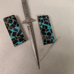 Dague vertu stylet lame ann&eacute;e 50