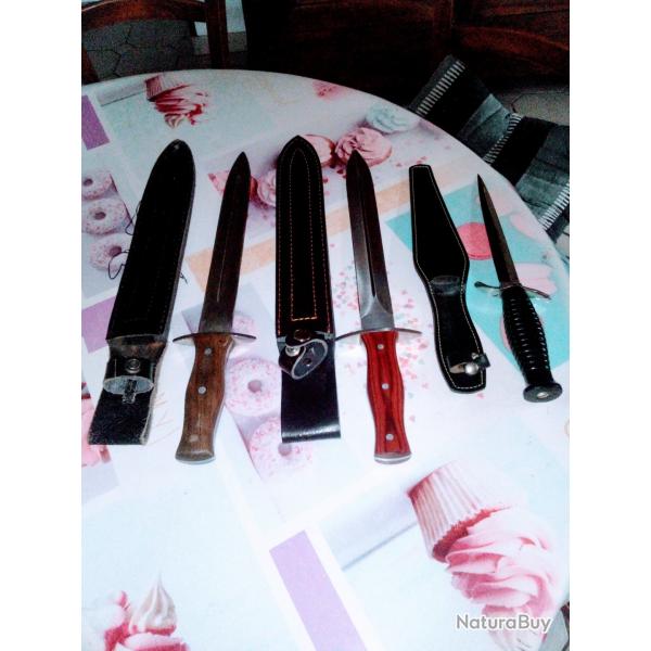 Avant 3 dagues de chasse tr�s bon �tat