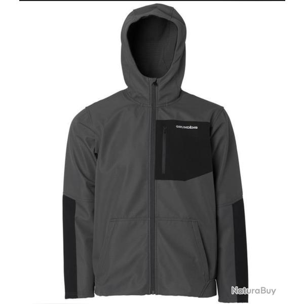 Veste Grund�ns Bulkhead Fleece Hooded Jacket Anchor - Coupe-vent - Polaire