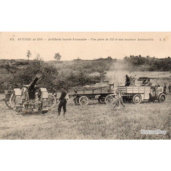 Carte Postale Ancienne Guerre 1914 Artillerie Lourde Fran�aise -N�8780