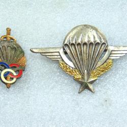 Lot insignes militaires tap parachutiste BREVET DRAGO PARIS