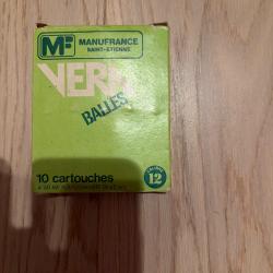 Bo&icirc;te de 10 balles calibre 12 65 mm marque vera