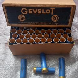 100 douilles calibre 20 en carton