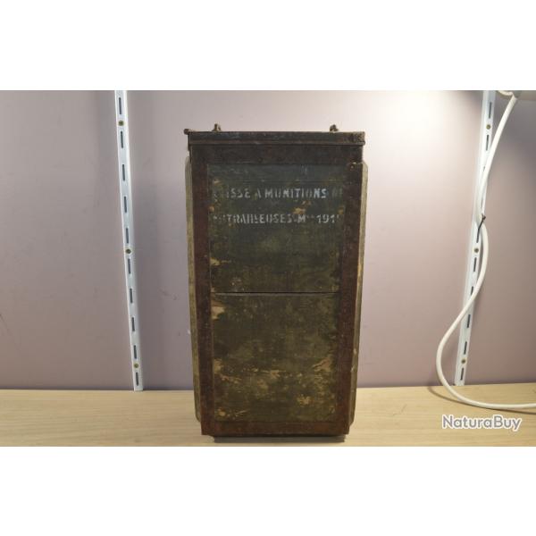 Rare caisse Munition Mitrailleuse Mod�le 1915 Caisse Hotchkiss Fran�ais Poilu