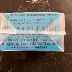 Lot 2 boites de cartouches calibre 16