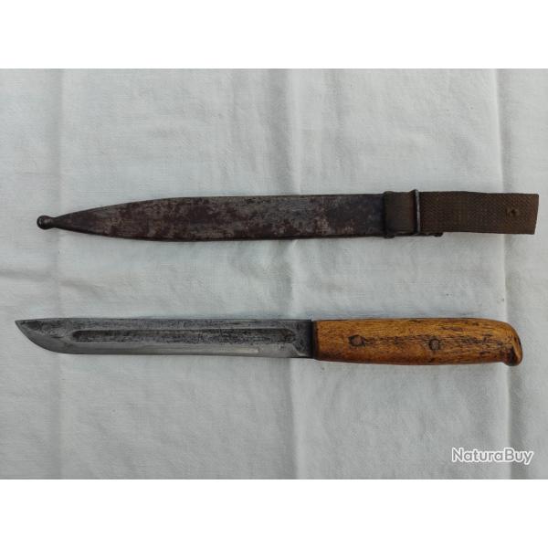 Trench Art - Poignard fait dans une ba�onnette de SVT-40