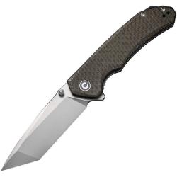 Couteau Pliant Civivi Brazen Tanto Lame Acier D2 Manche Micarta Vert Linerlock CIVC2023F