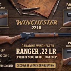 Carabine &agrave; levier de sous-garde Winchester Ranger .22 LR 10+1 coups PACK LUNETTE 4X32