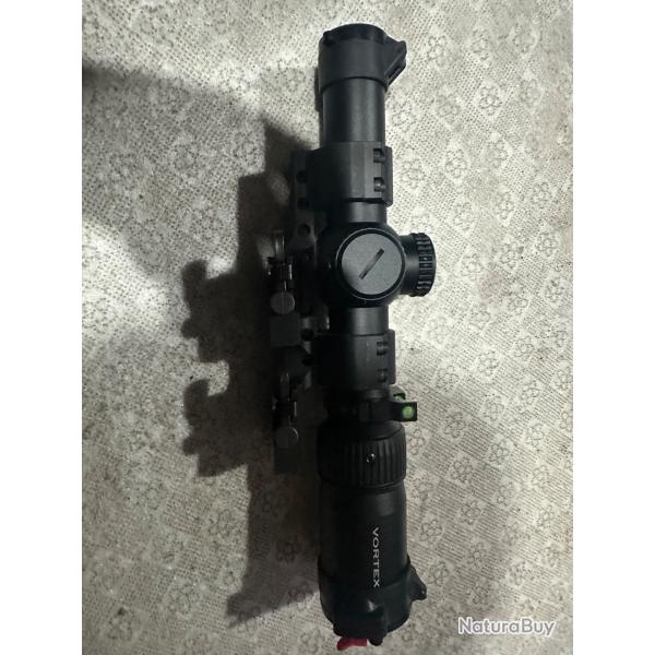 Lunette 1-8x24 Vortex Strike EagleAvec montage samson