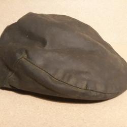 barbour casquette huil&egrave; vintage taille 59 couleur kaki chasseur foret peche