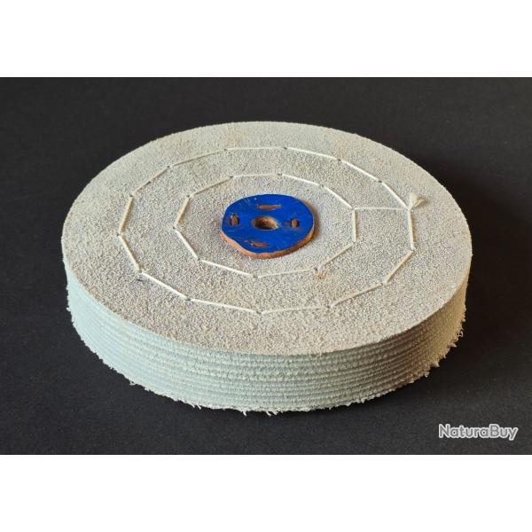 Disque de polissage en CUIR 200 mm Epais. 33 mm NEUF ( Polissoir / Polir / Polisseuse )