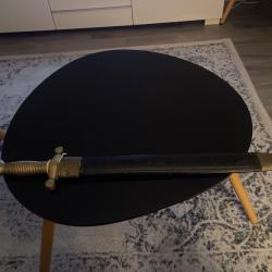 Glaive fran&ccedil;ais mod&egrave;le 1831 - Manufacture Royale de Ch&acirc;tellerault - 1836 - avec fourreau