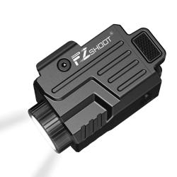 Lampe tactique rechargeable USB 800 lumens pour pistolet - 1� SANS PRIX DE RESERVE