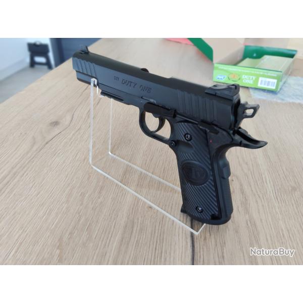 Pistolet CO2 Airsoft ASG STI Duty One 6mm bb blowback 1.5 joules quasi neuf