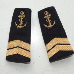 FUSILIERS MARINS - MARINE NATIONALE - EPAULETTES SECOND MAITRE