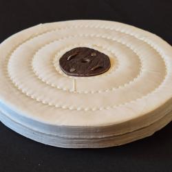 Disque de polissage en coton cousu 200mm 80 plis ( Polir Polissoir Polisseuse )