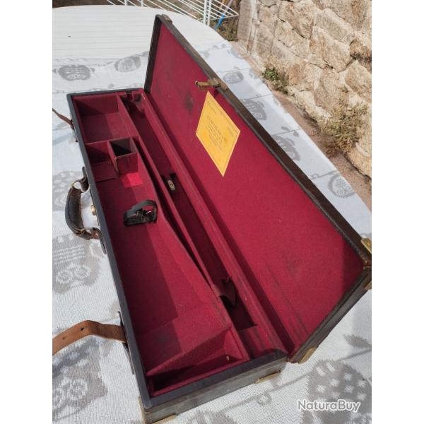Belle malette a fusil Anglaise en cuir
