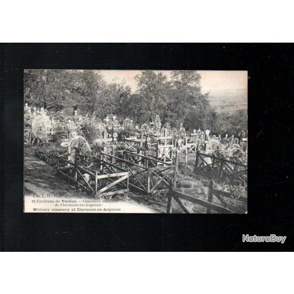 environs de verdun cimeti�re militaire de clermont en argonne cpa