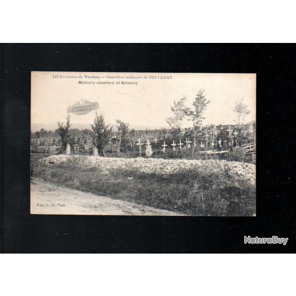 environs de verdun cimeti�re militaire de belleray cpa