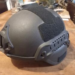 V&eacute;ritable Casque MICH Balistique Pare Balles Niveau IIIA Taille XL (60/64) 1� sans prix de r&eacute;serve