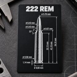 Carte M&eacute;mo 222 Rem. - M&eacute;tal grav&eacute; - format CB